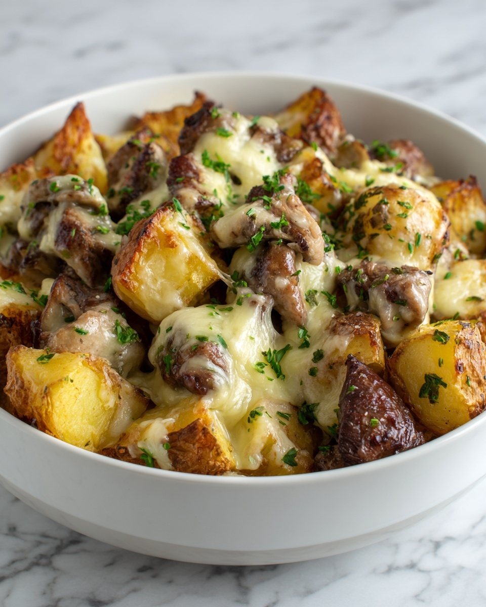 Garlic Parmesan Chicken and Potatoes (One-Pan Dinner) Recipe - Recipe Image