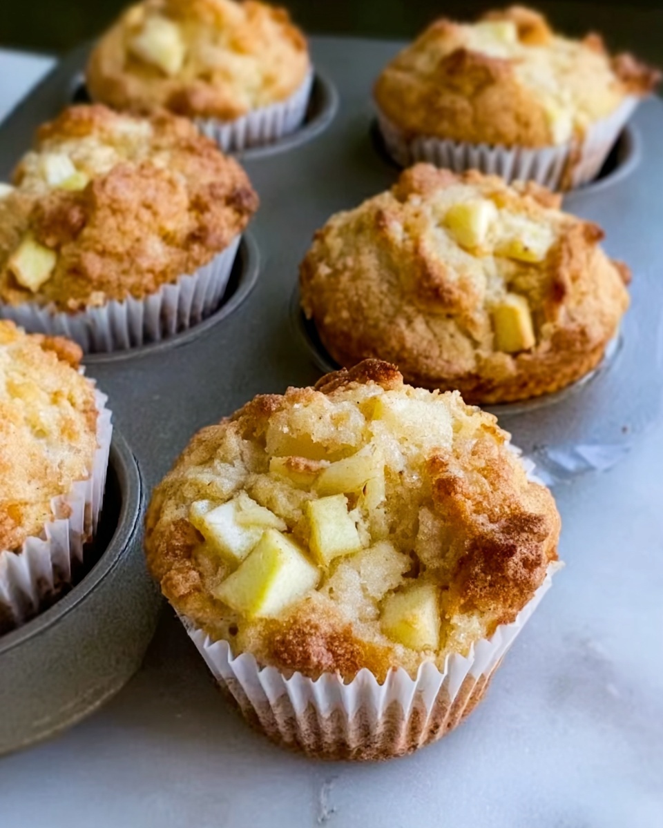 Easy Apple Sour Cream Muffins Recipe - Recipe Image