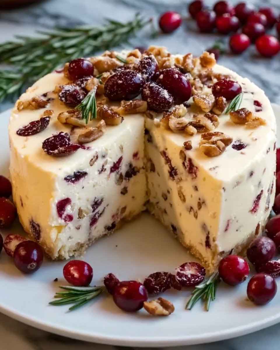Homemade Vegan Cheese with Cranberries Recipe - Recipe Image