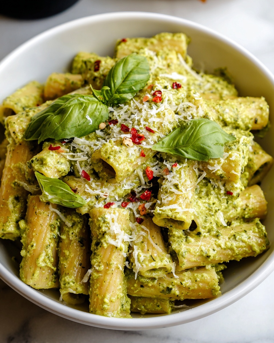 Avocado Pesto Pasta Recipe - Recipe Image