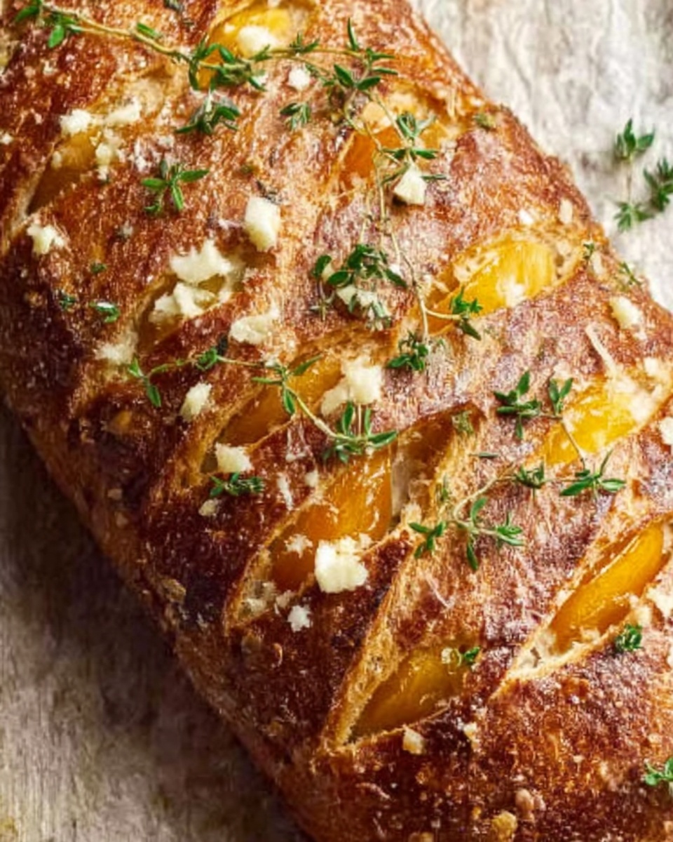 Fetta, Thyme, and Honey Loaded Loaf Recipe - Recipe Image