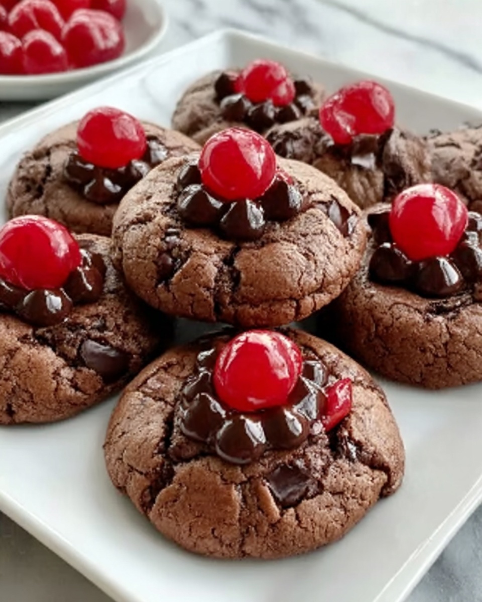 Chocolate and Cherry Lovers Cookies Recipe - Recipe Image