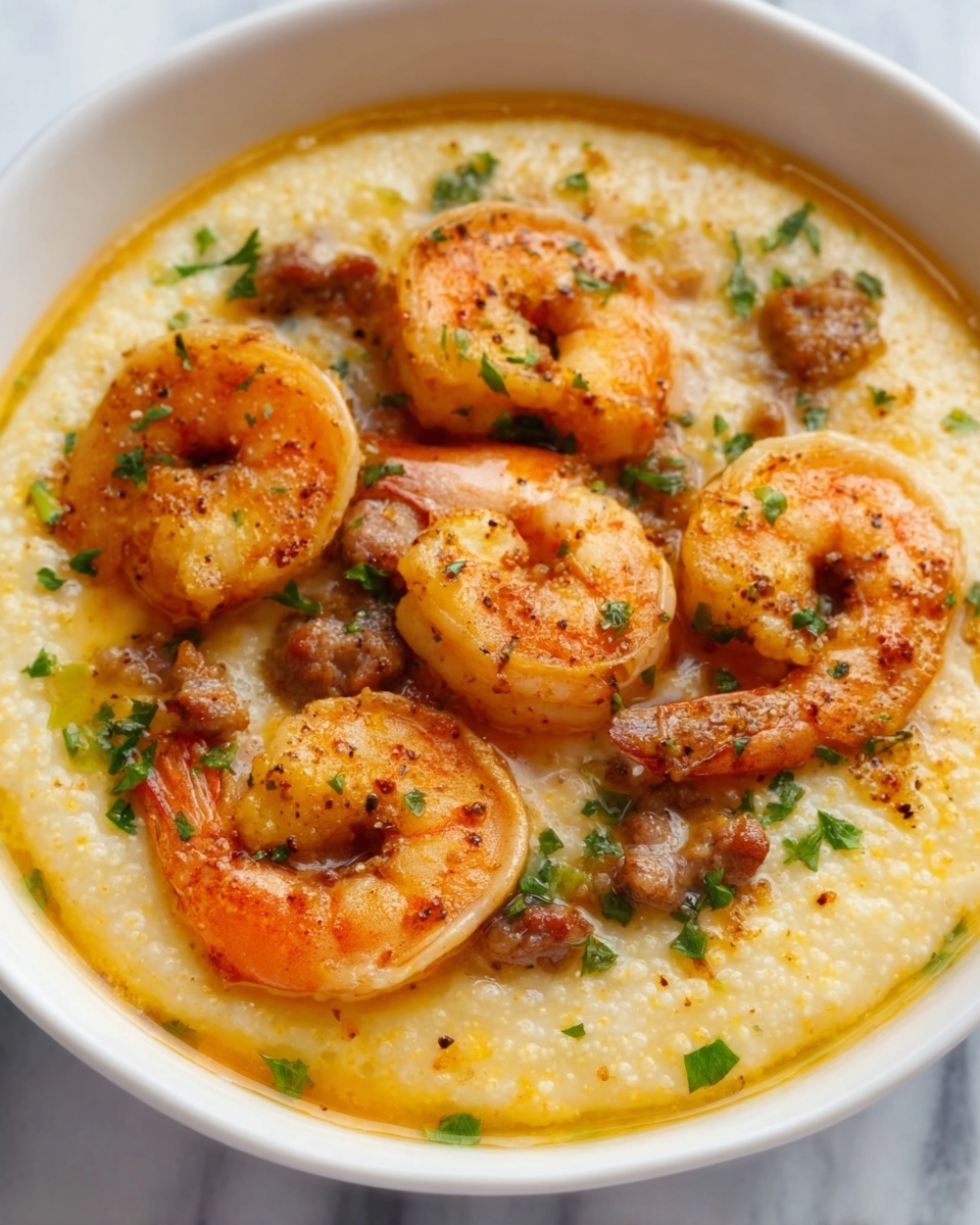 Creamy Lowcountry Shrimp and Grits Recipe - Recipe Image