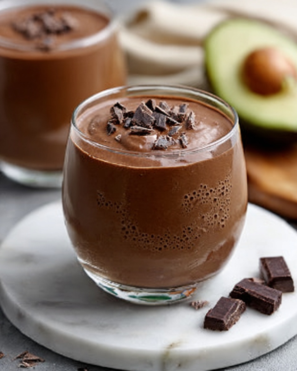 Avocado Chocolate Peanut Butter Smoothie Recipe - Recipe Image