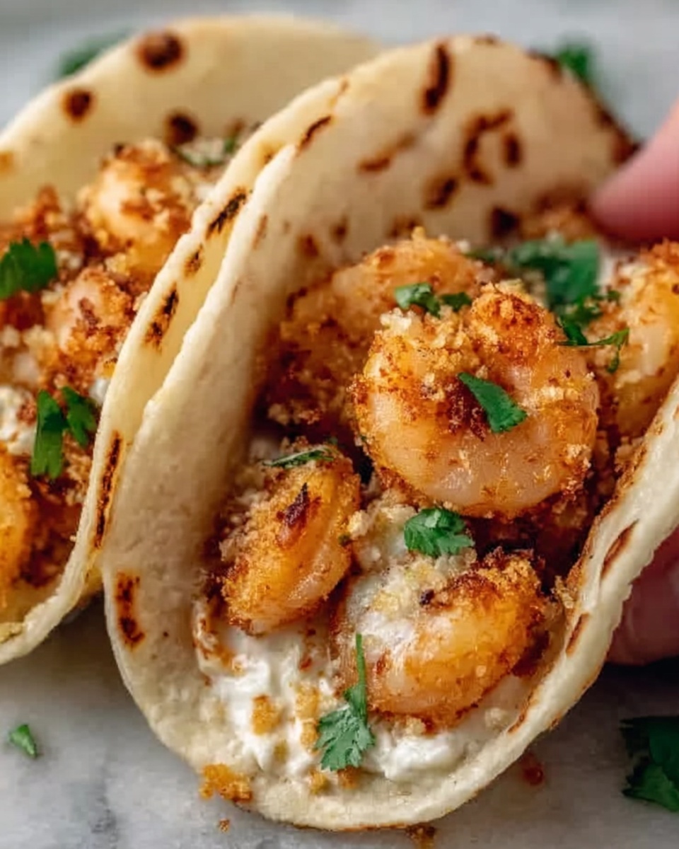 Coconut Shrimp Tacos with Habanero Lime Butter Recipe - Recipe Image