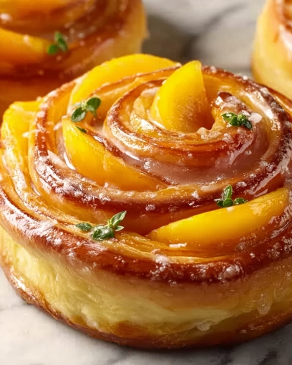 Peachy Cinnamon Rolls Recipe - Recipe Image