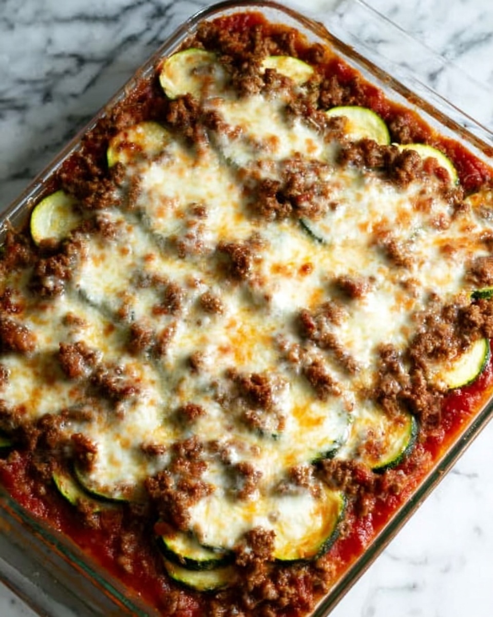 Zesty Zucchini Beef Casserole Recipe - Recipe Image