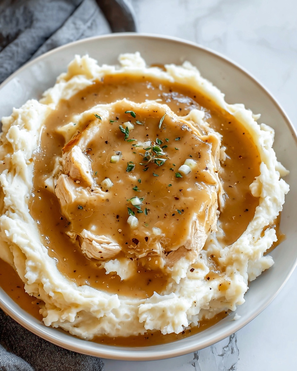 Homestyle Chicken and Gravy Recipe - Recipe Image