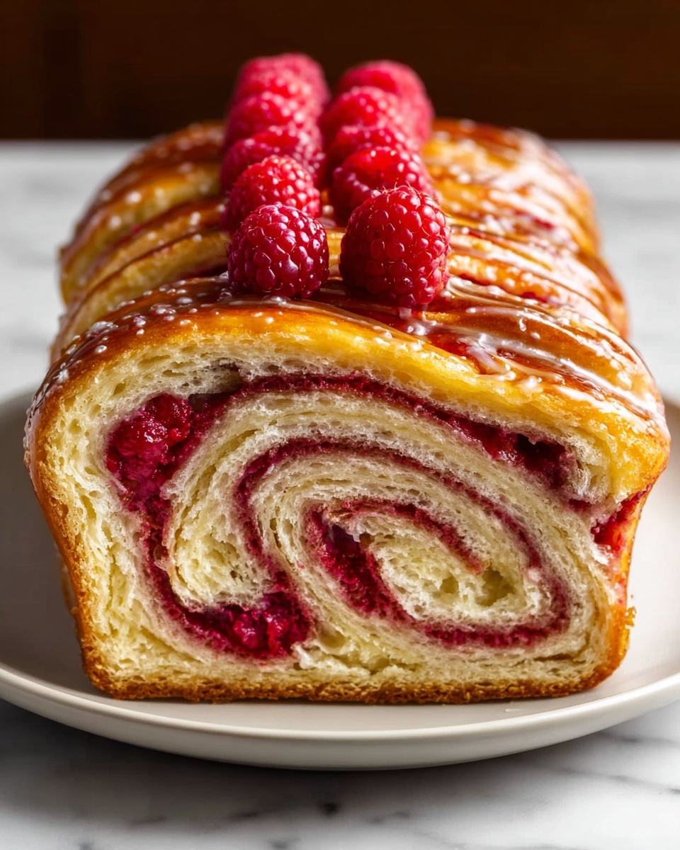 Raspberry Swirl Brioche Loaf Recipe - Recipe Image