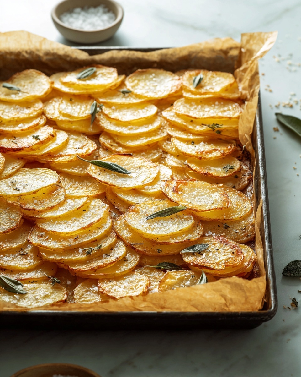 Crispy Leaf Potatoes With Oregano Salt Recipe - Recipe Image