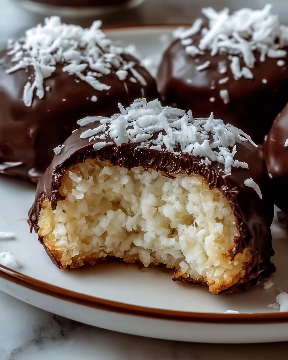 Coconut Domes with Chocolate Spread Recipe - Recipe Image