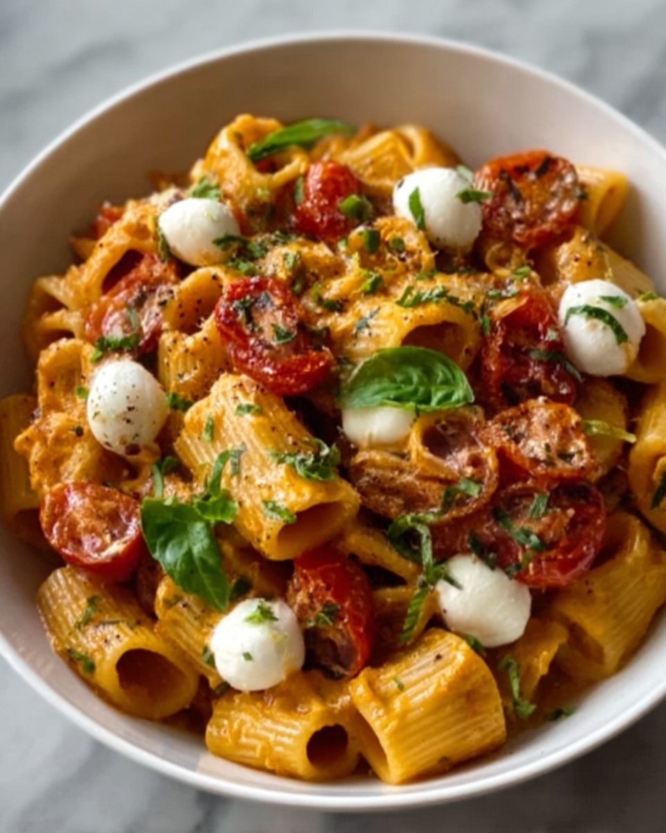 Cherry Tomato & Basil Pasta Recipe - Recipe Image