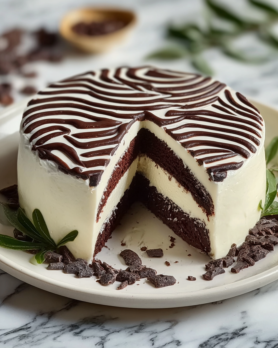 Zebra Cake Recipe - Recipe Image