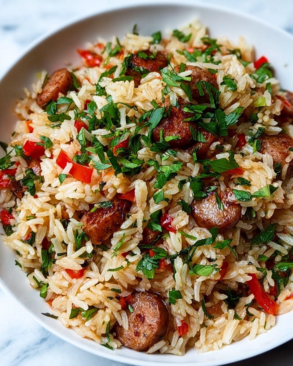 Italian Sausage and Rice Skillet Recipe - Recipe Image