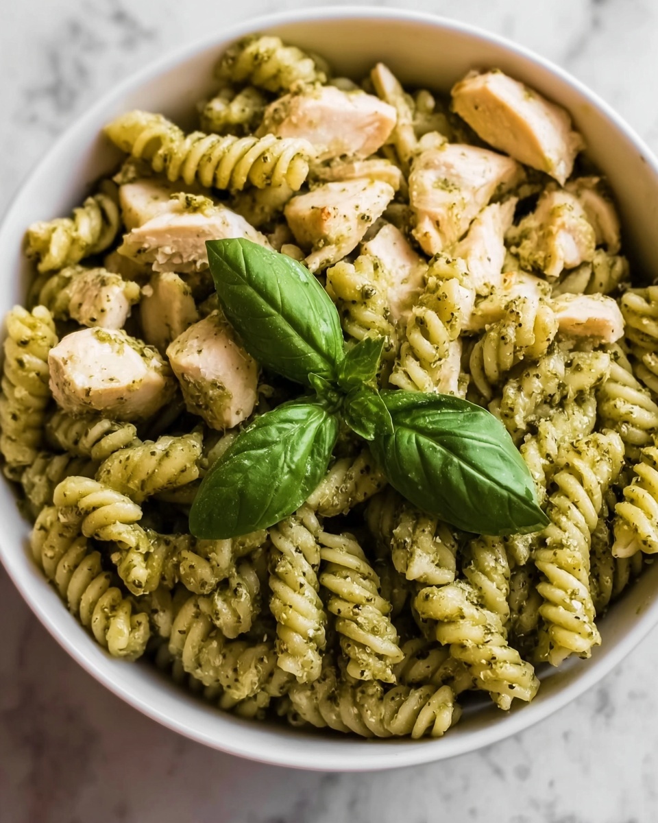 Creamy Pesto Chicken Pasta Recipe - Recipe Image