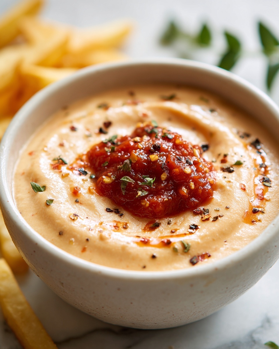 Pub Sauce: Creamy, Spicy, and Sweet Dip for Fries, Burgers, and Wings Recipe - Recipe Image