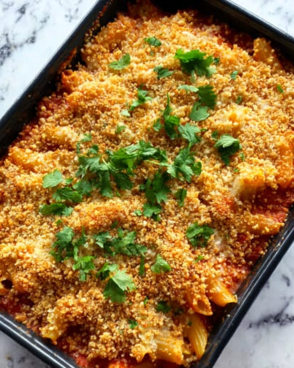 Cheesy Baked Mostaccioli Recipe - Recipe Image