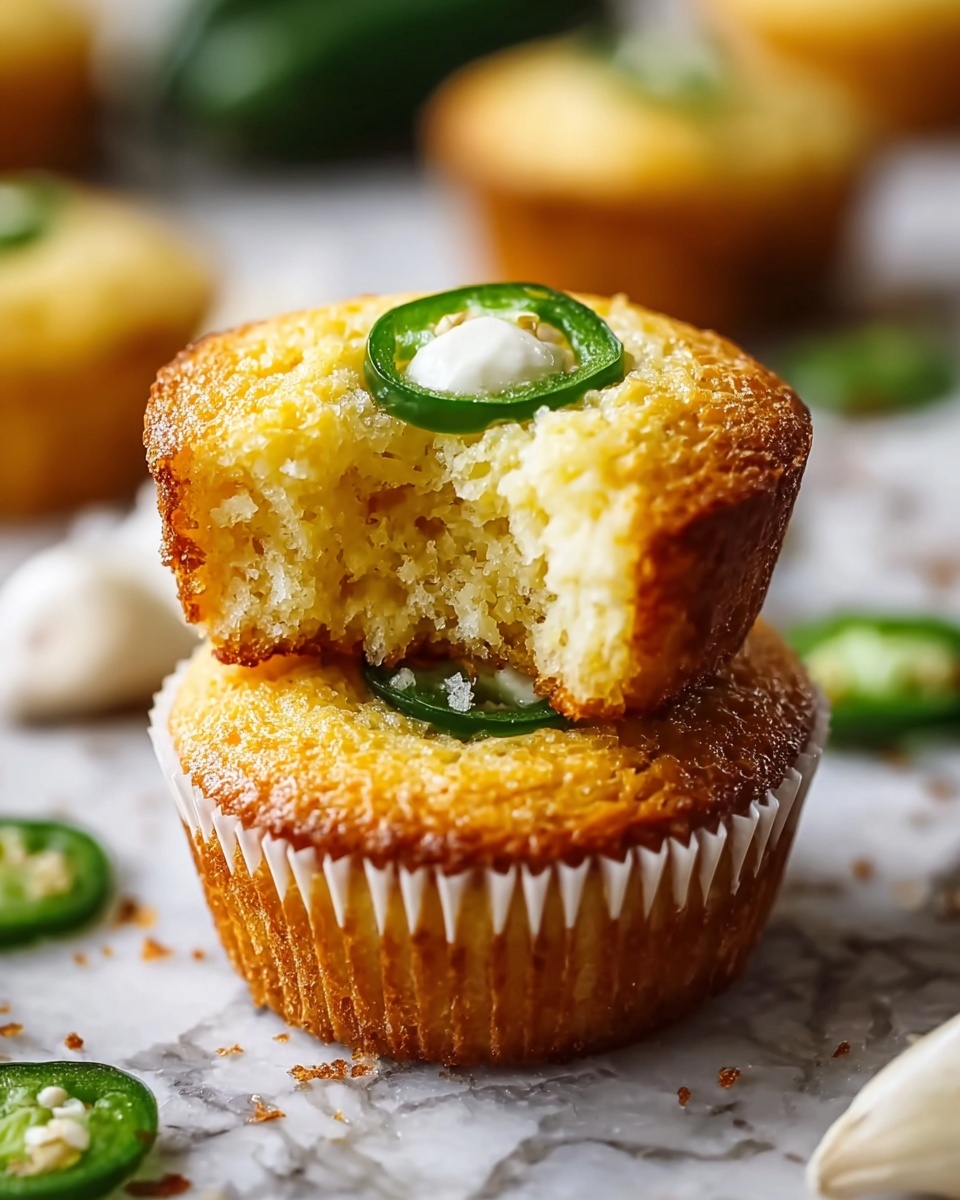 Jalapeño Cornbread Muffins with Cream Cheese Filling Recipe - Recipe Image