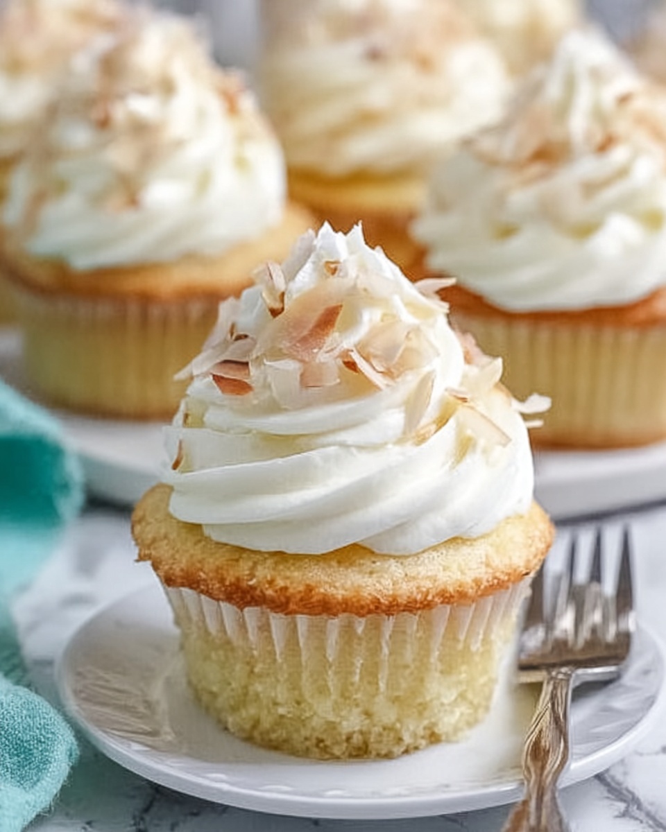 Coconut Cream Pie Cupcakes Recipe - Recipe Image