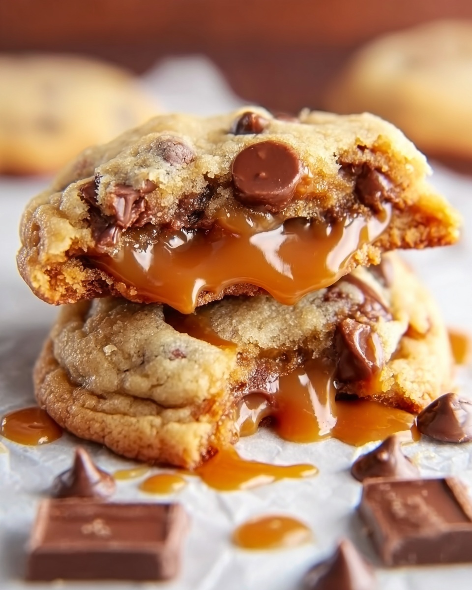 Caramel Chocolate Chip Cookies Recipe - Recipe Image