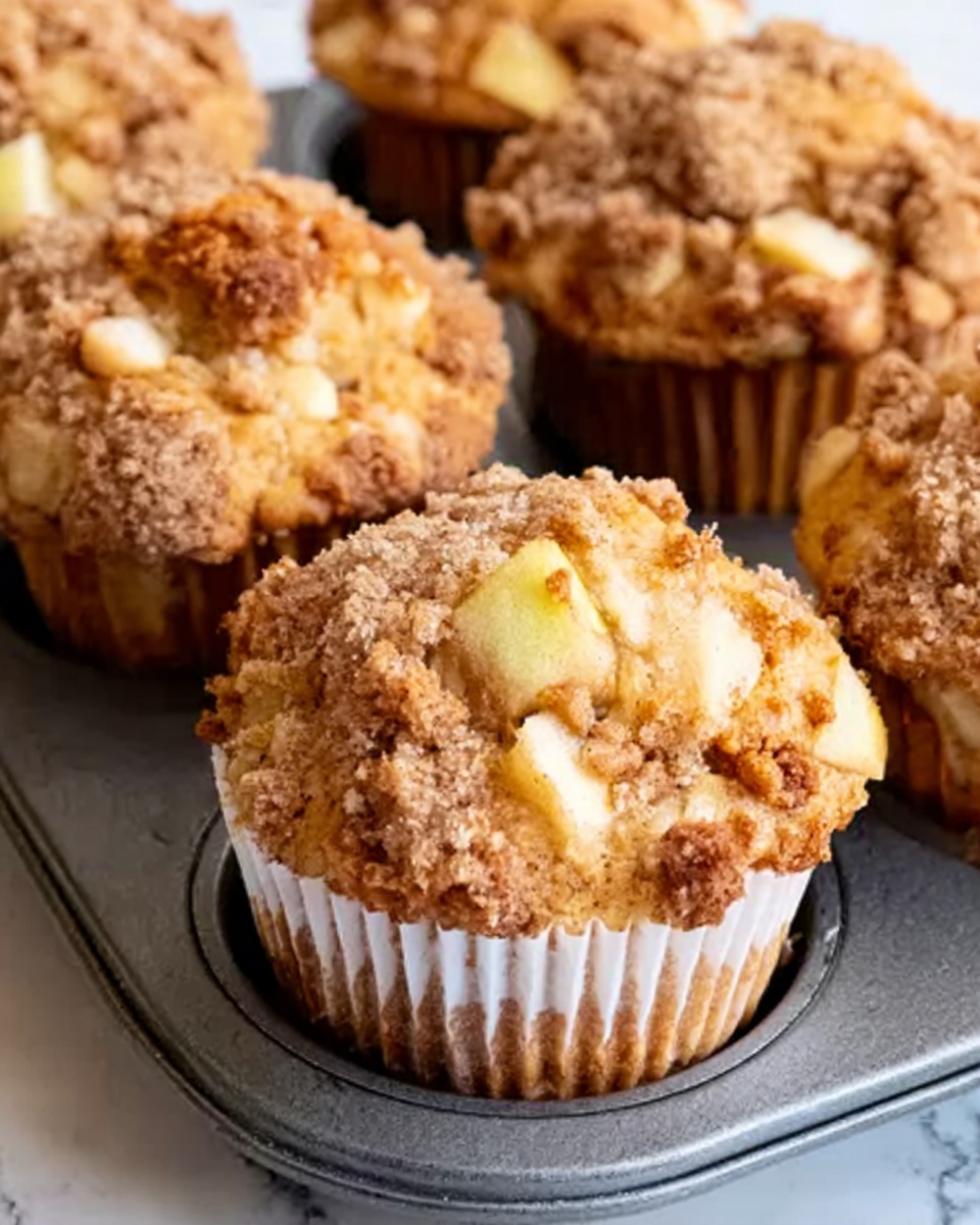 Easy Apple Sour Cream Muffins Recipe - Recipe Image