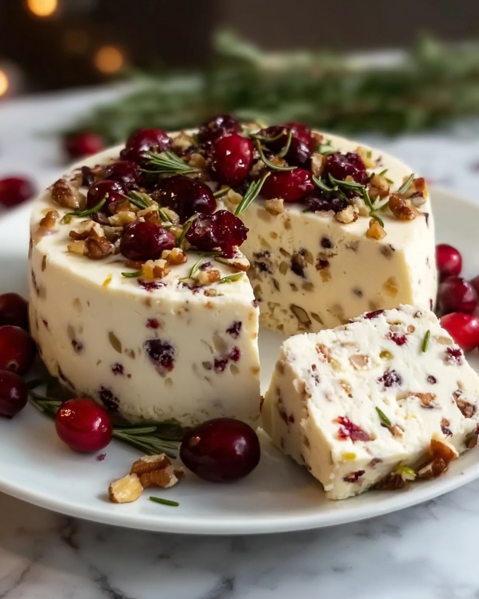 Homemade Vegan Cheese with Cranberries Recipe - Recipe Image