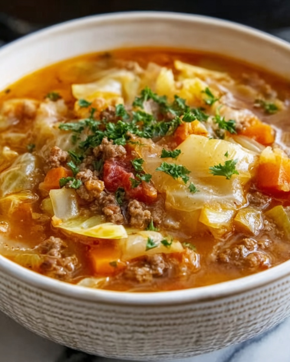 Cabbage Soup with Ground Beef Recipe - Recipe Image