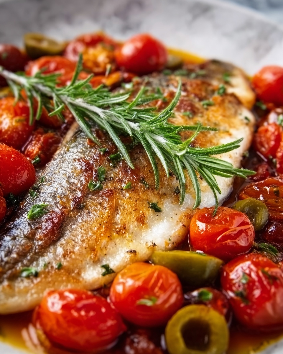 Mediterranean Baked Fish Delight Recipe - Recipe Image