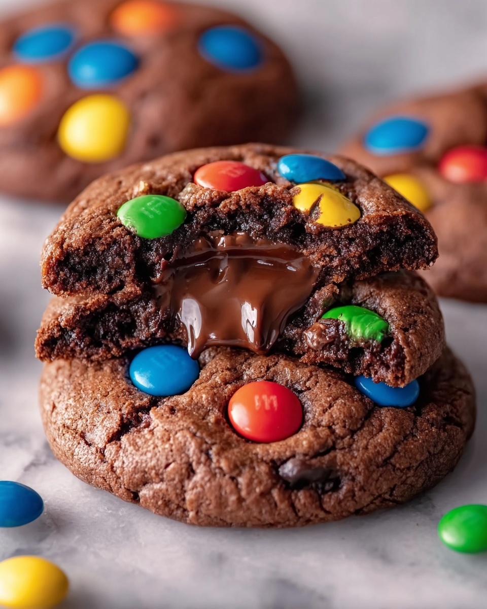 Chocolate Lava M&M Surprise Cookies Recipe - Recipe Image