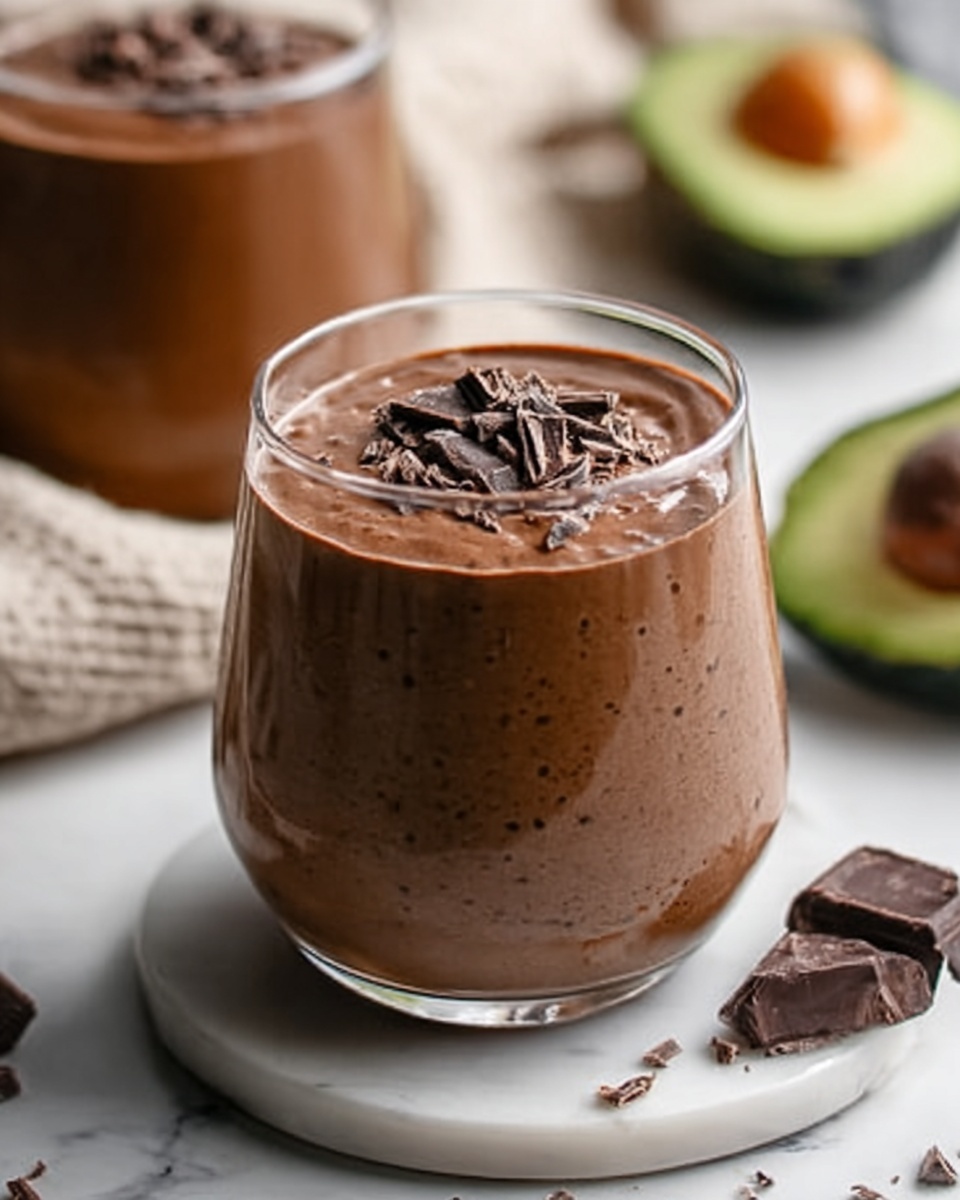 Avocado Chocolate Peanut Butter Smoothie Recipe - Recipe Image