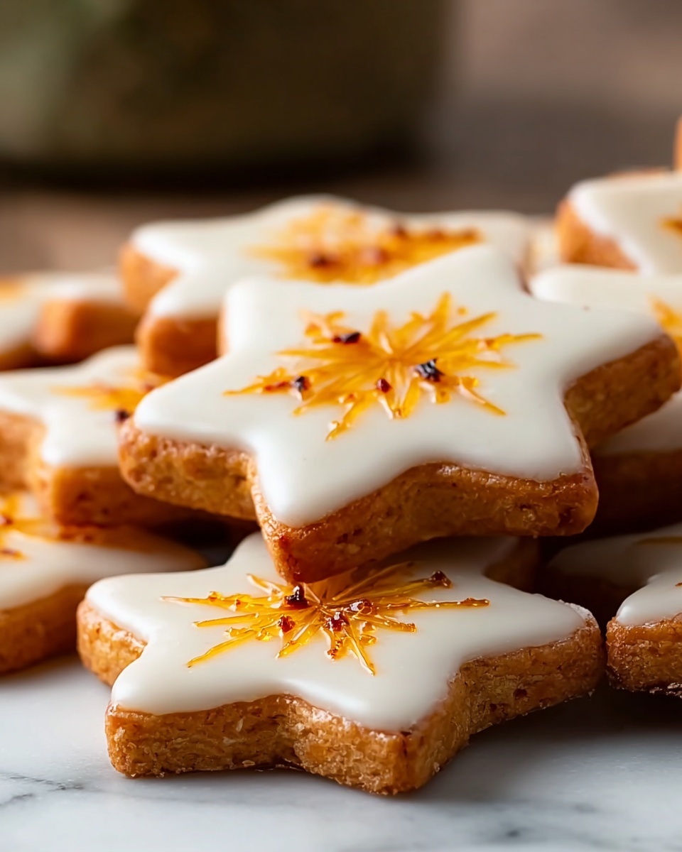 Cardamom Shortbread Cookies with Orange Glaze Recipe - Recipe Image