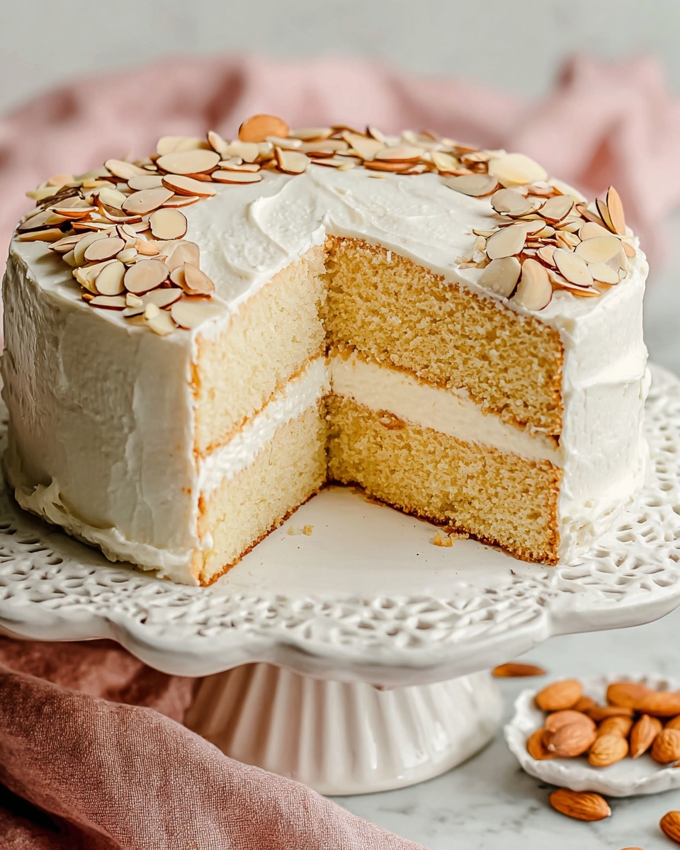 Almond Cream Cake Recipe - Recipe Image
