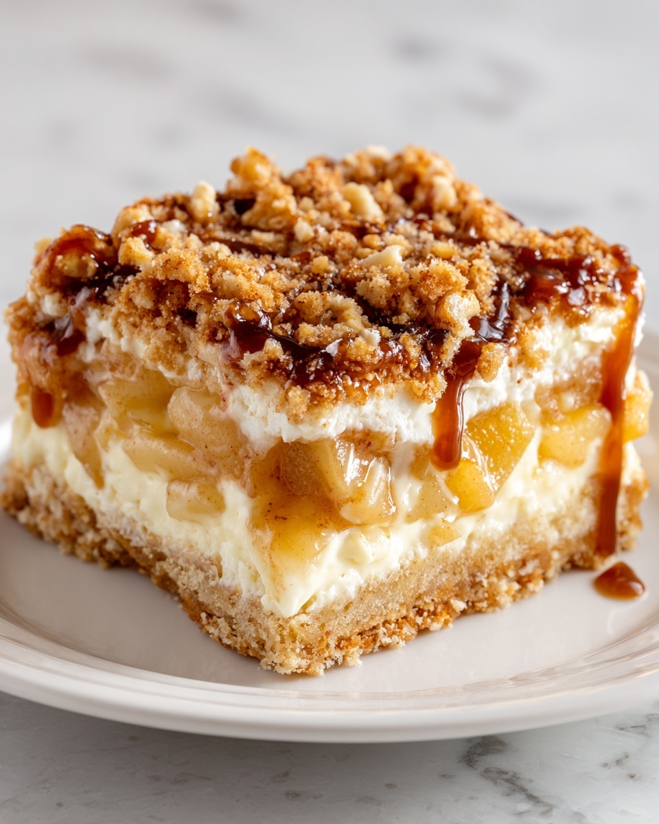 Best Apple Pie Stuffed Cheesecake Recipe - Recipe Image