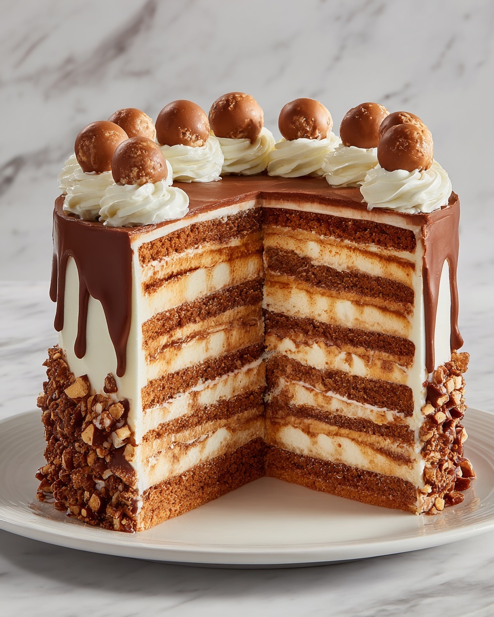 Ferrero Rocher Cake Recipe - Recipe Image