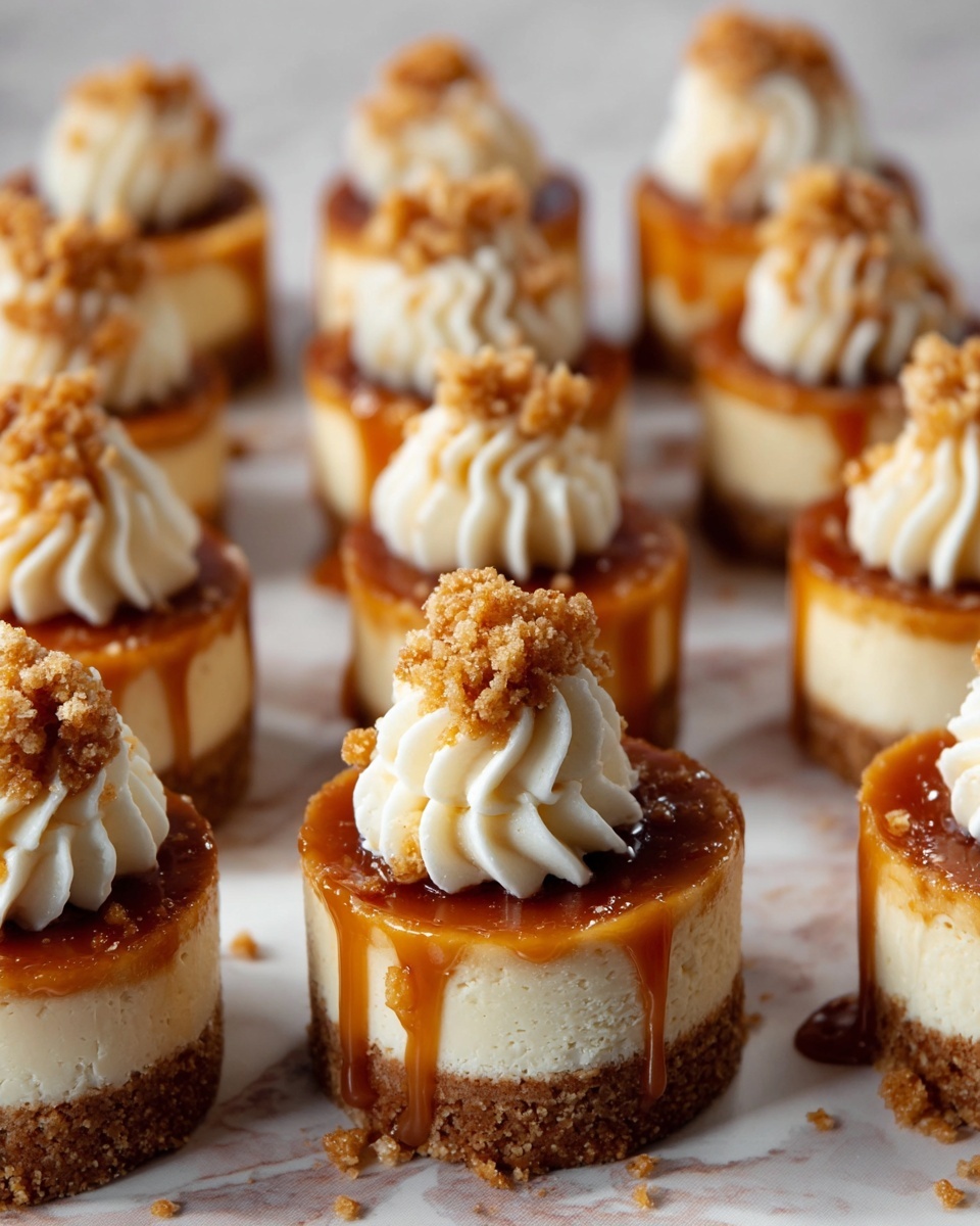 Mini Dulce de Leche Cheesecakes Recipe - Recipe Image