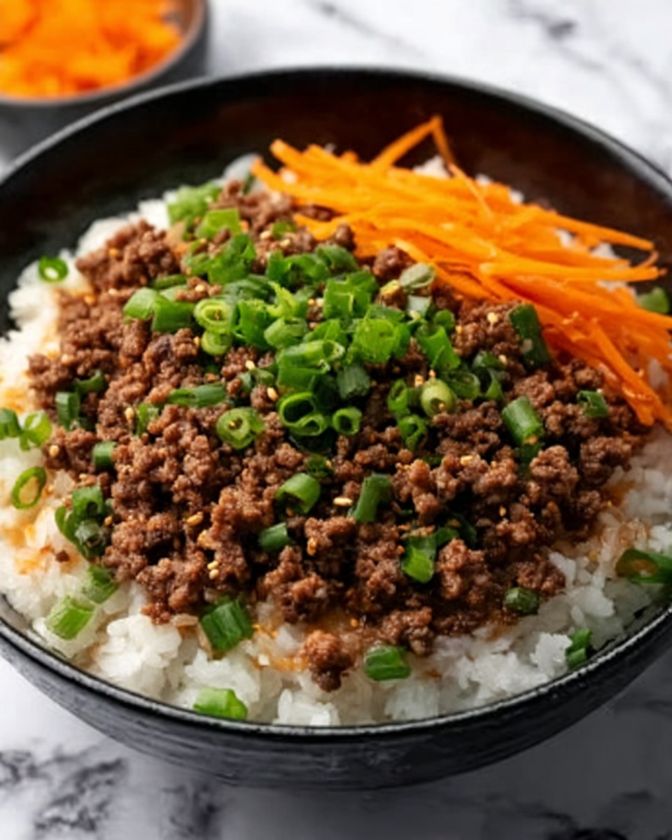 Korean Ground Beef Bowl Recipe - Recipe Image