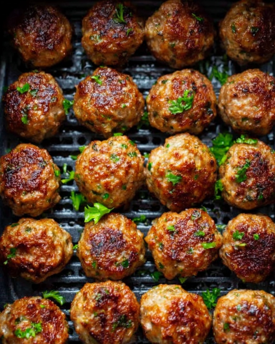 Air Fryer Chicken Parmesan Meatballs Recipe - Recipe Image