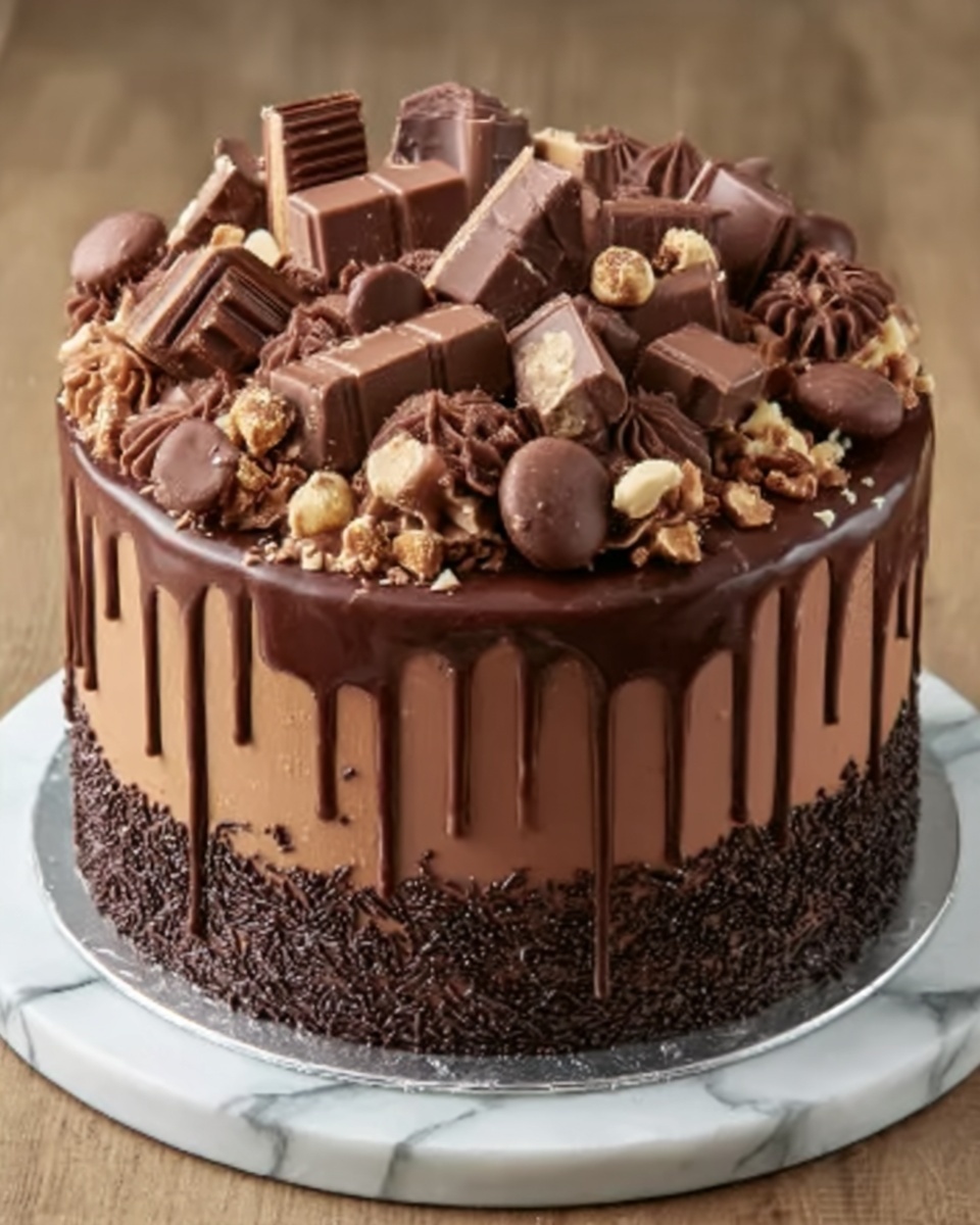 Epic Chocolate Overload Explosion Cake Recipe - Recipe Image