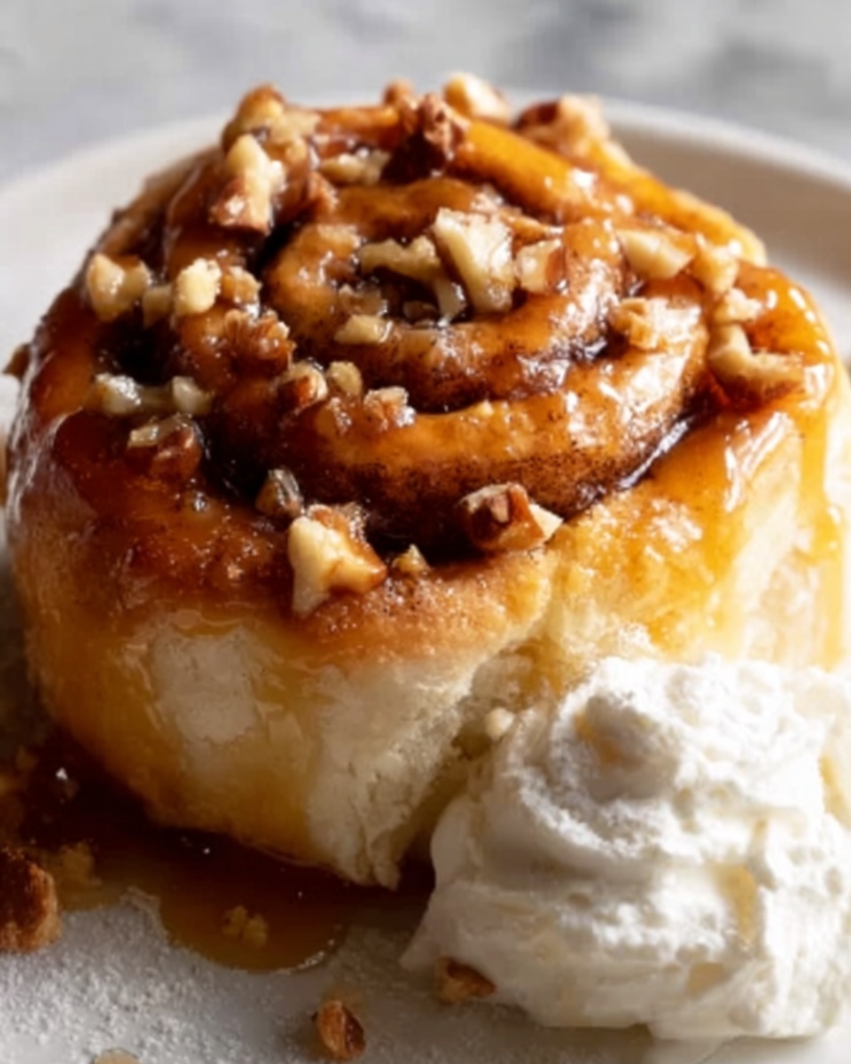 Peach Cobbler Cinnamon Rolls Recipe - Recipe Image