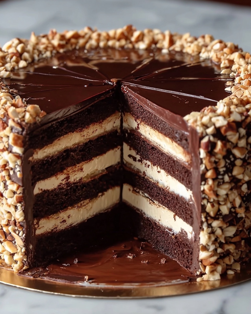 Turtle Chocolate Layer Cake Recipe - Recipe Image