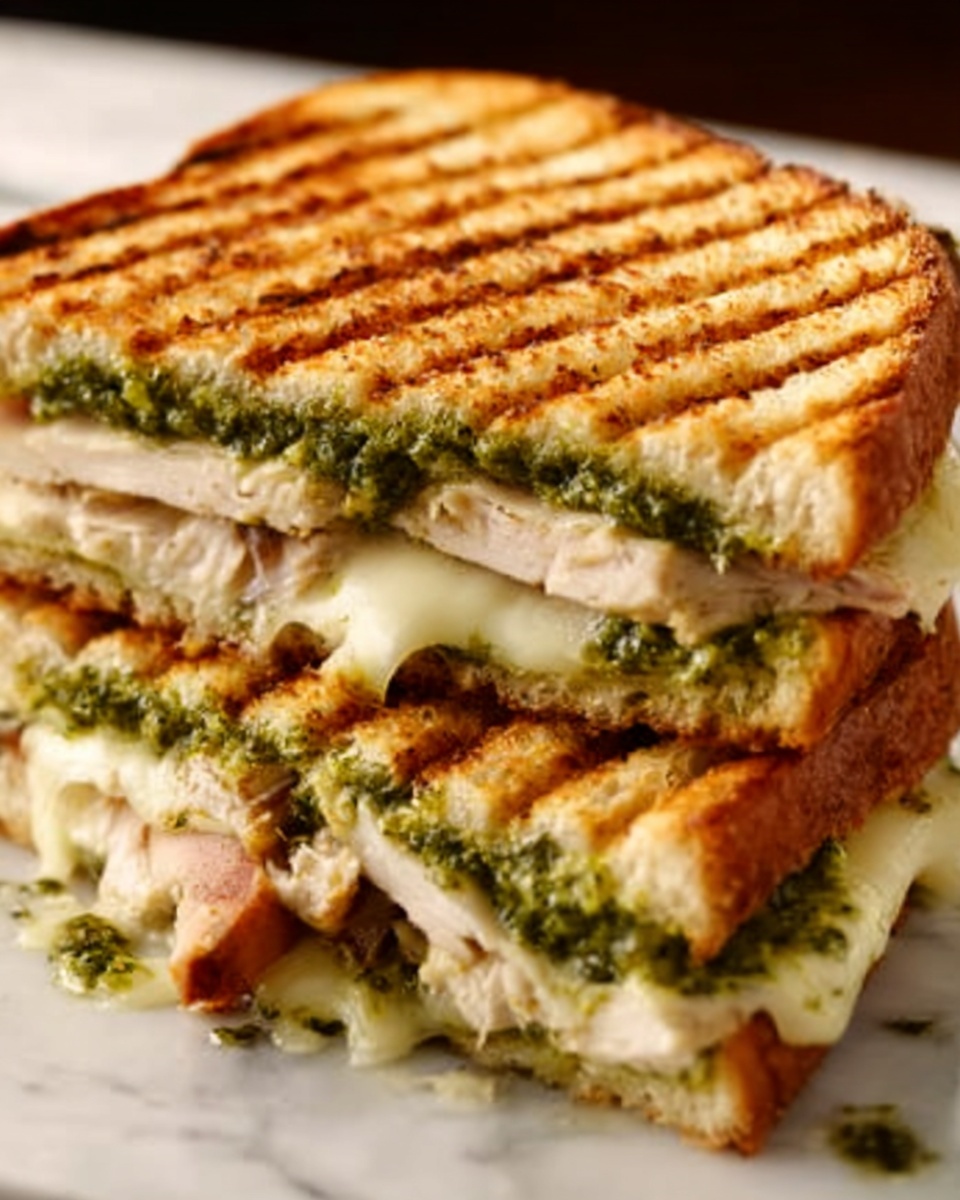 Easy Turkey Basil Pesto Panini Recipe - Recipe Image