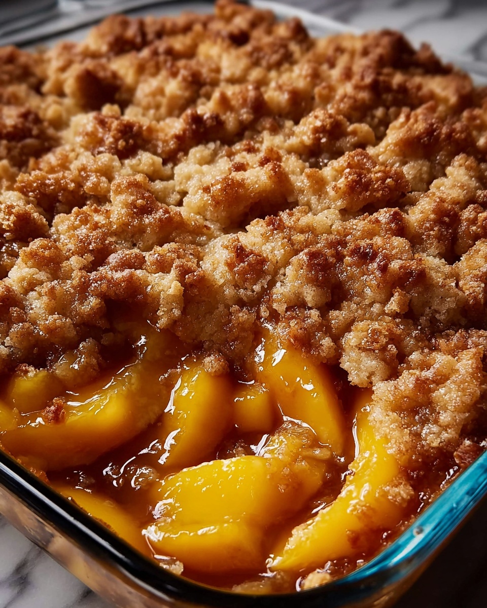 Old Time Oven Peach Cobbler Recipe - Recipe Image