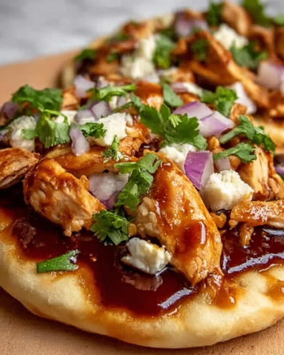 Rotisserie Chicken BBQ Flatbread Recipe - Recipe Image