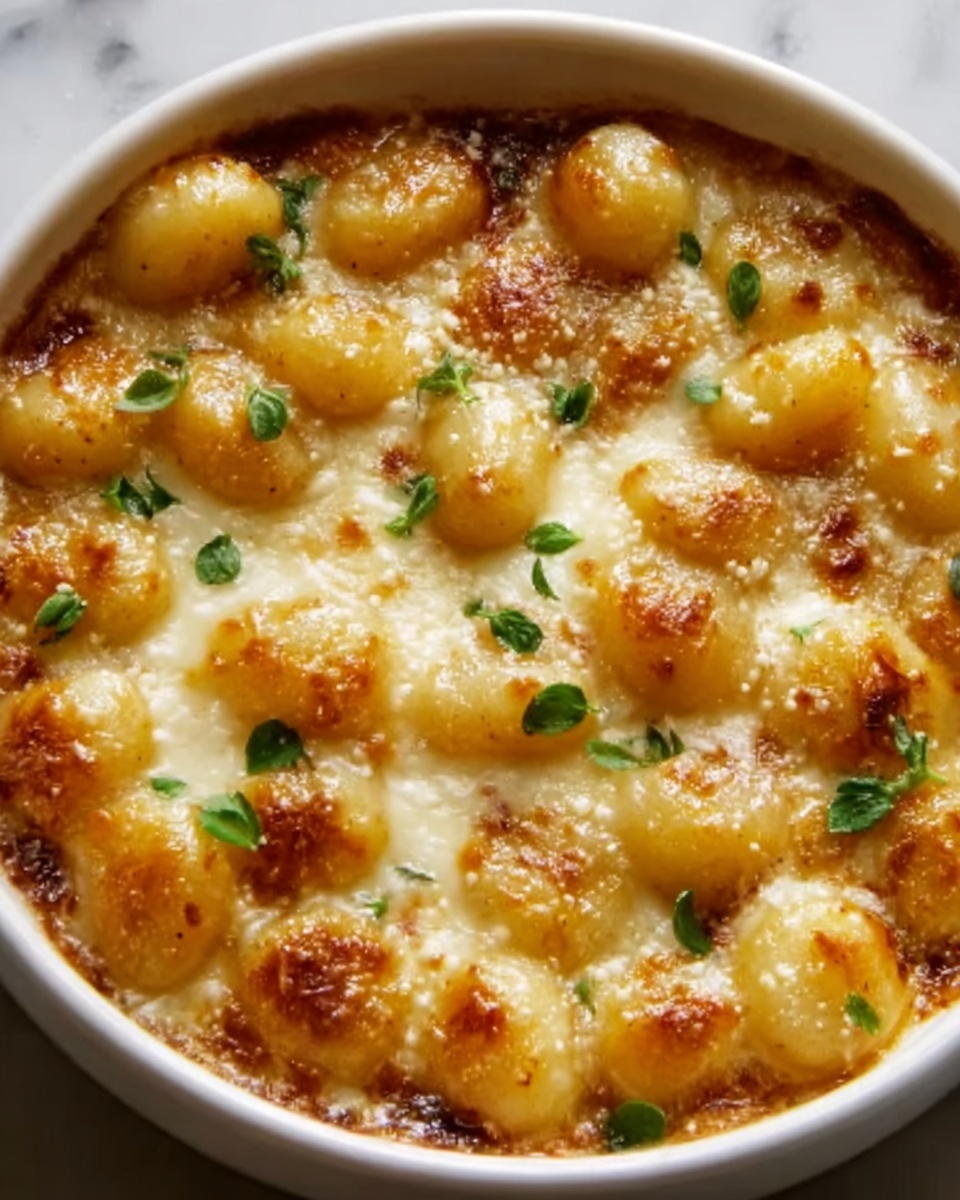 Baked French Onion Gnocchi Recipe - Recipe Image