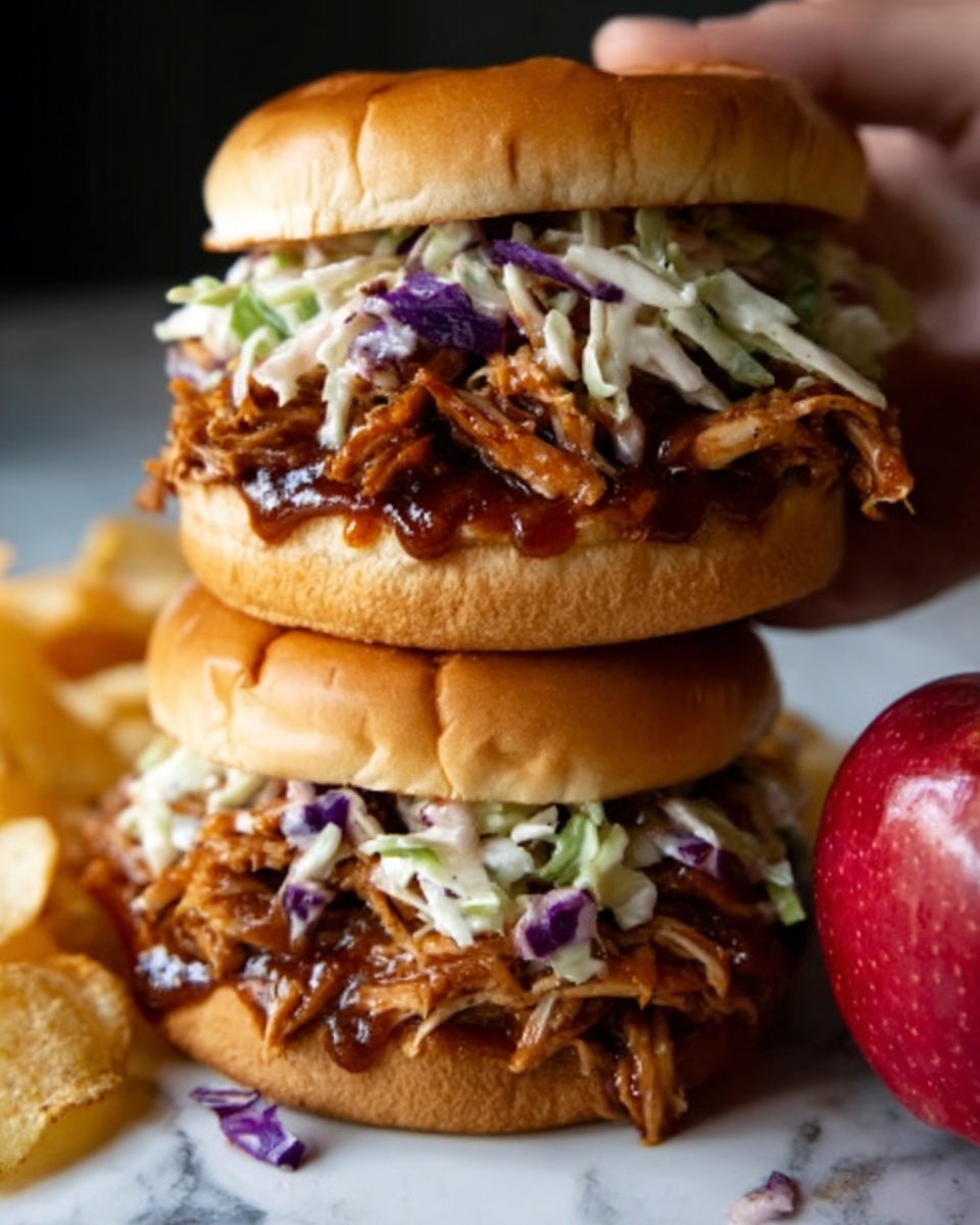 Crockpot BBQ Pulled Chicken Sandwiches Recipe - Recipe Image