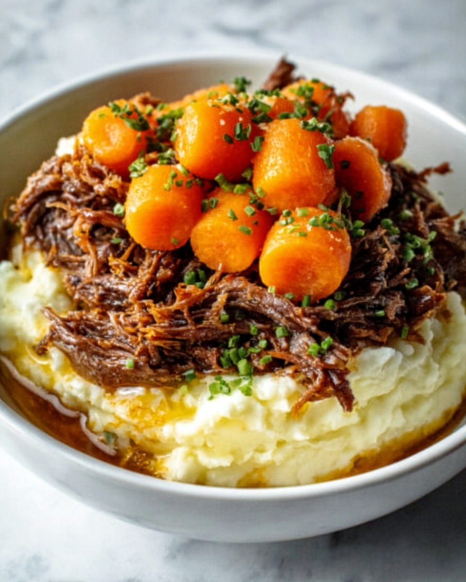 Slow Cooker Garlic Herb Pot Roast Recipe - Recipe Image