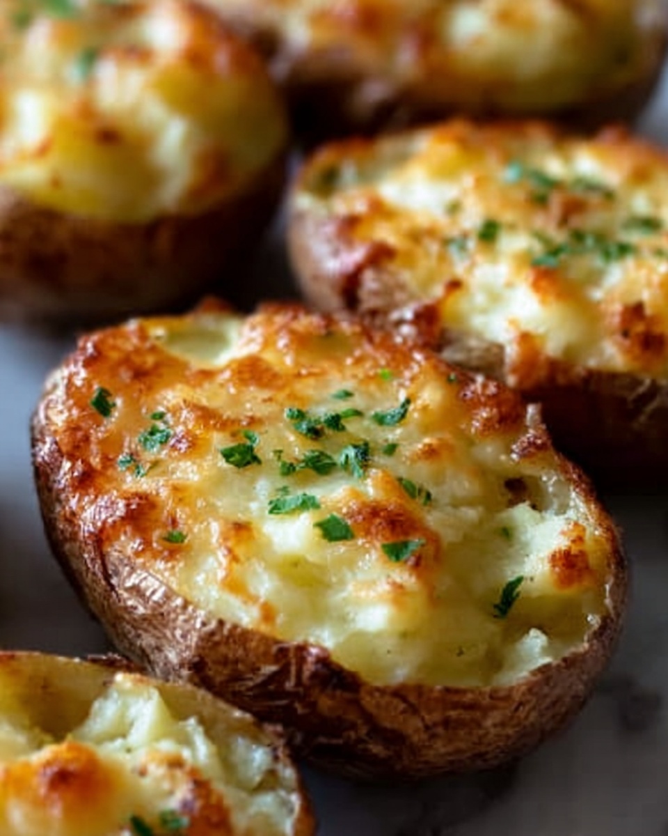 Cheesy Garlic Herb Roasted Potatoes Recipe - Recipe Image