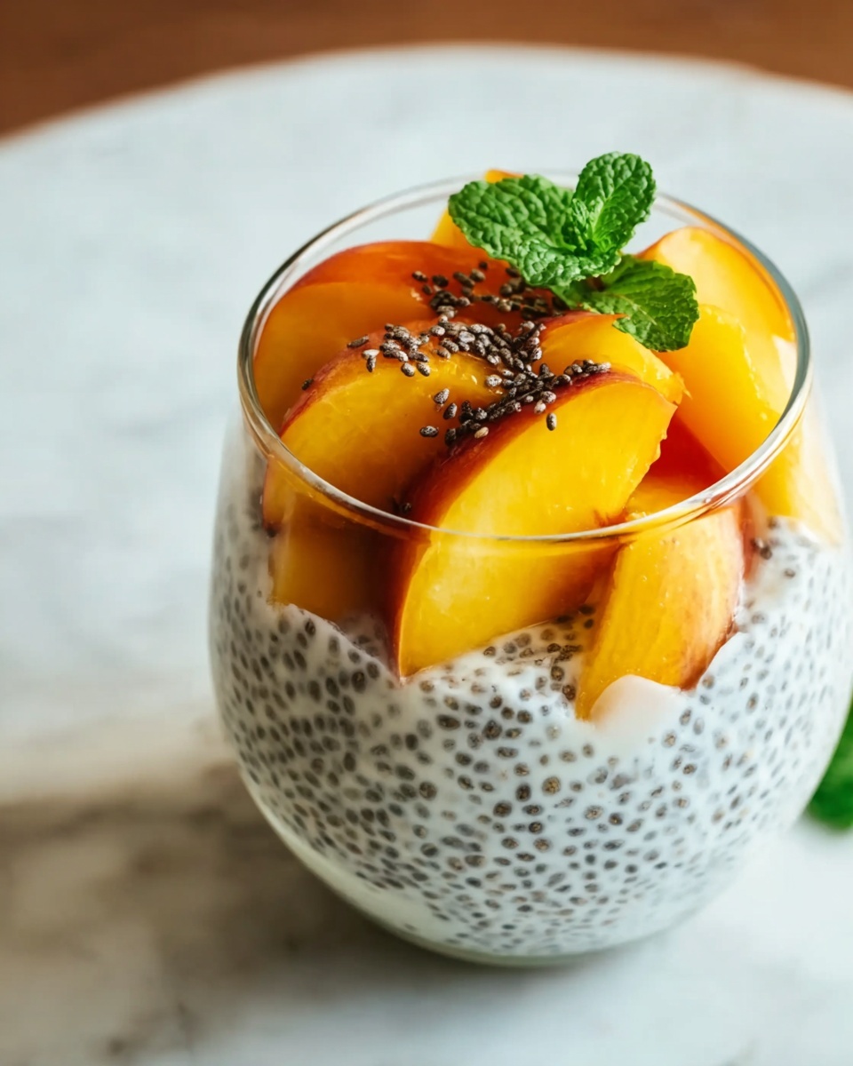 Great Peach Chia Pudding Recipe - Recipe Image
