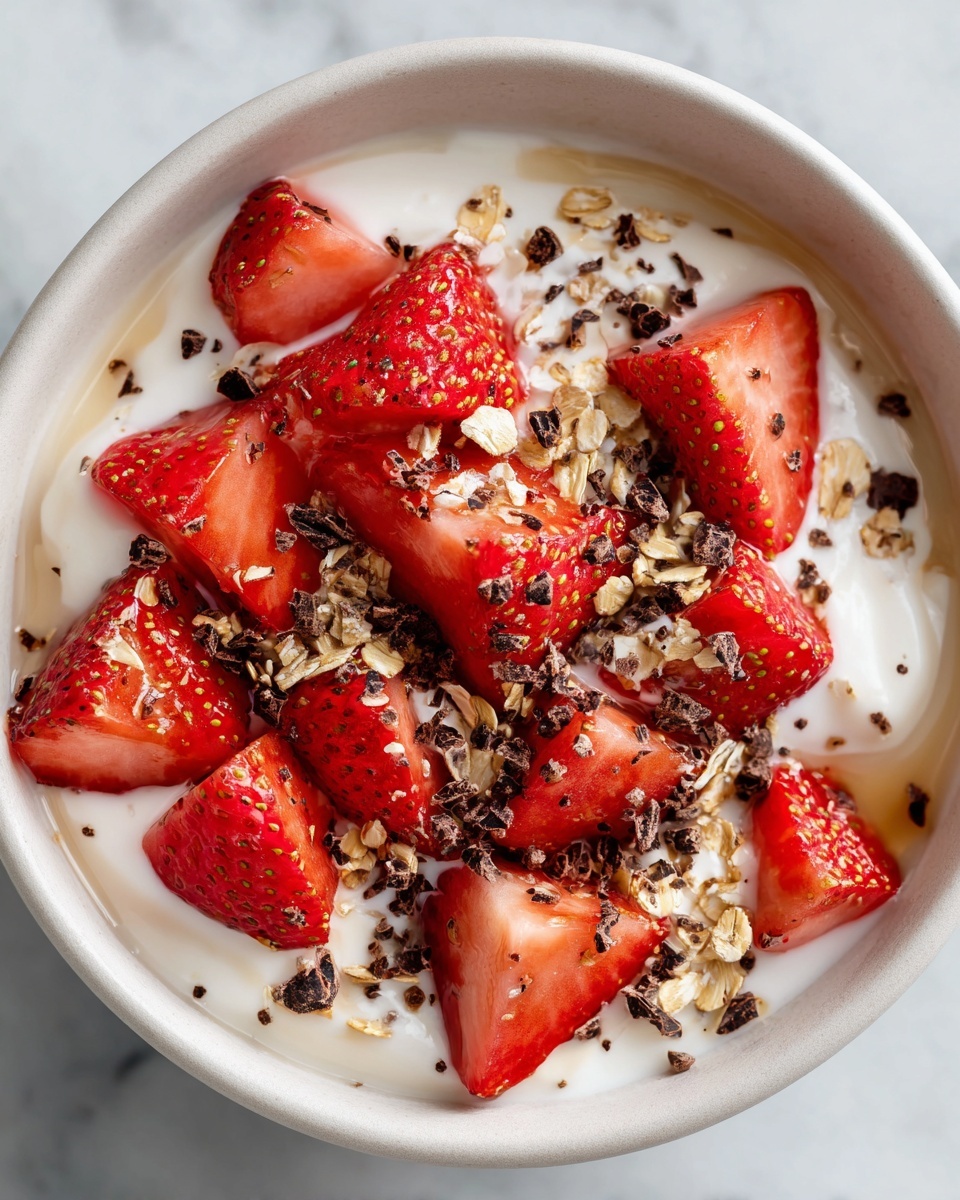 Strawberries and Cream Overnight Oats Recipe - Recipe Image