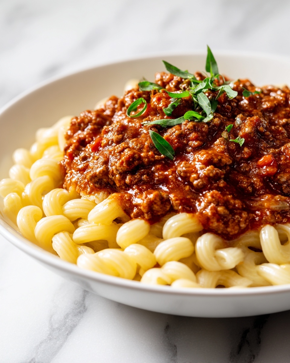 Savory Beefaroni Delight Recipe - Recipe Image